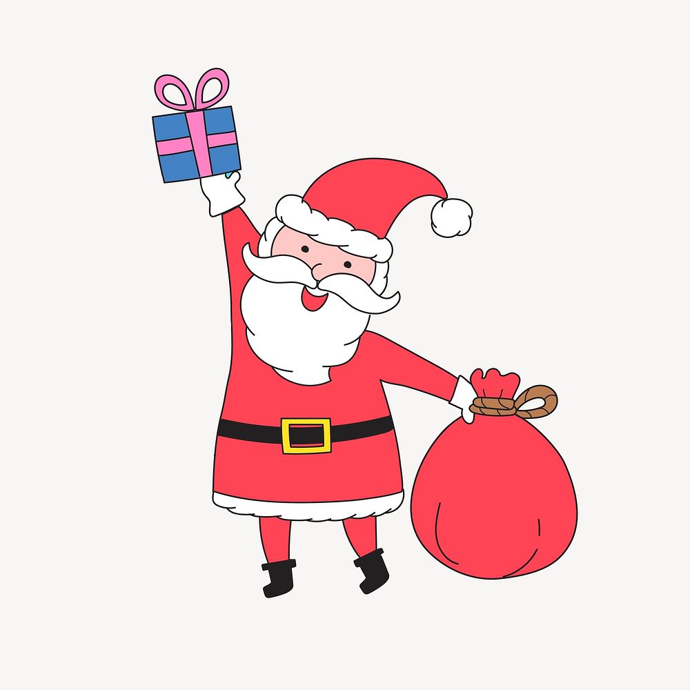 Santa Claus cartoon illustration vector