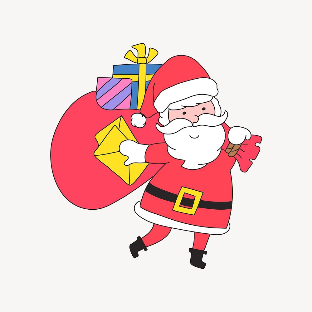 Happy Santa Claus illustration vector
