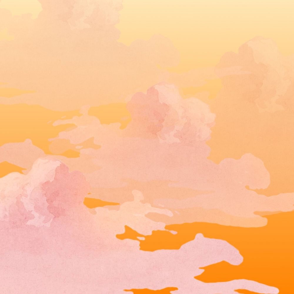 Abstract orange sky background