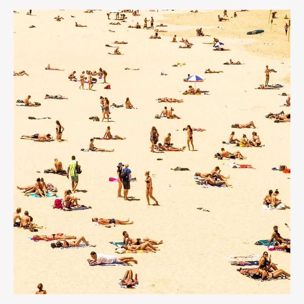 People on Bondi beach, Australia