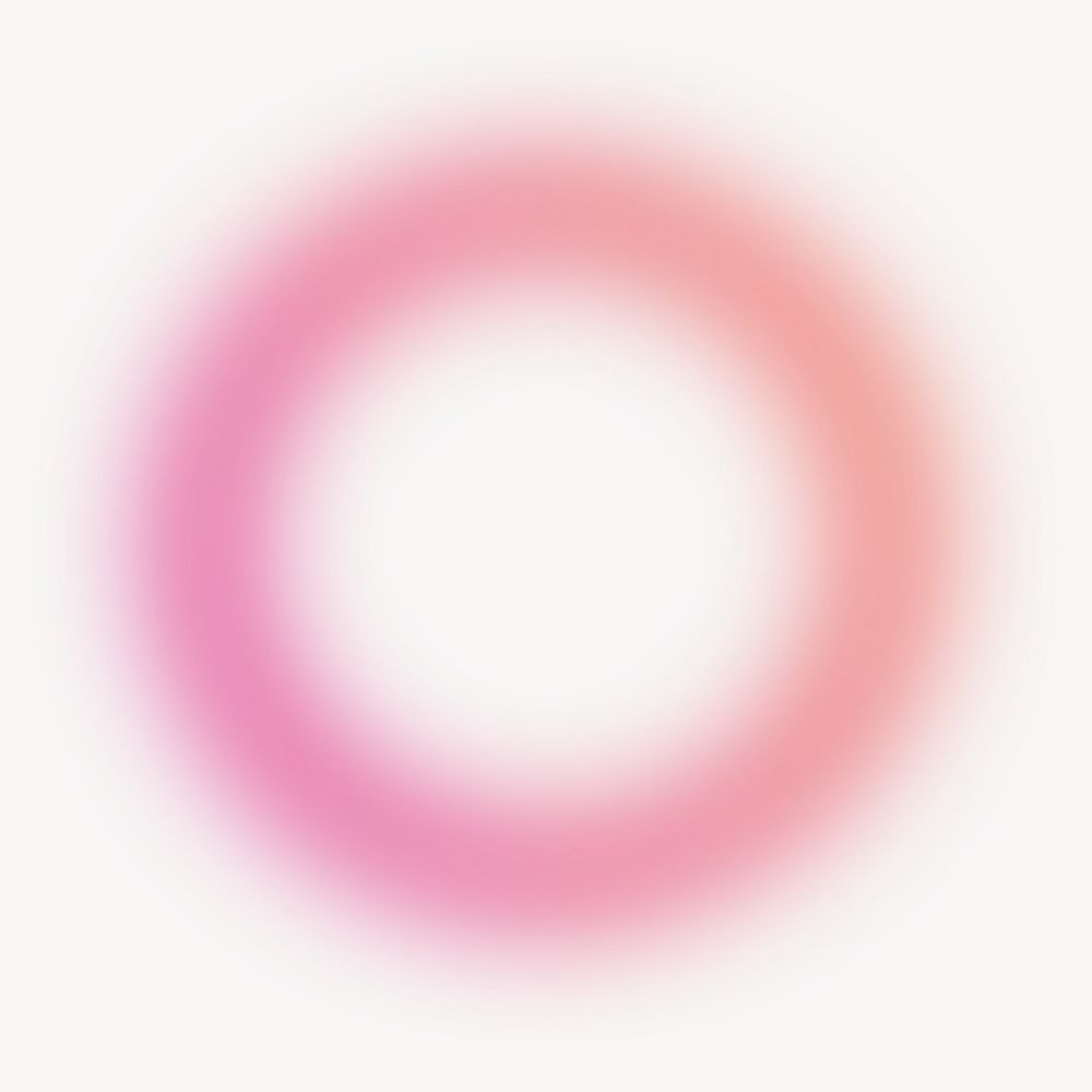 Pink gradient ring background, blurry design