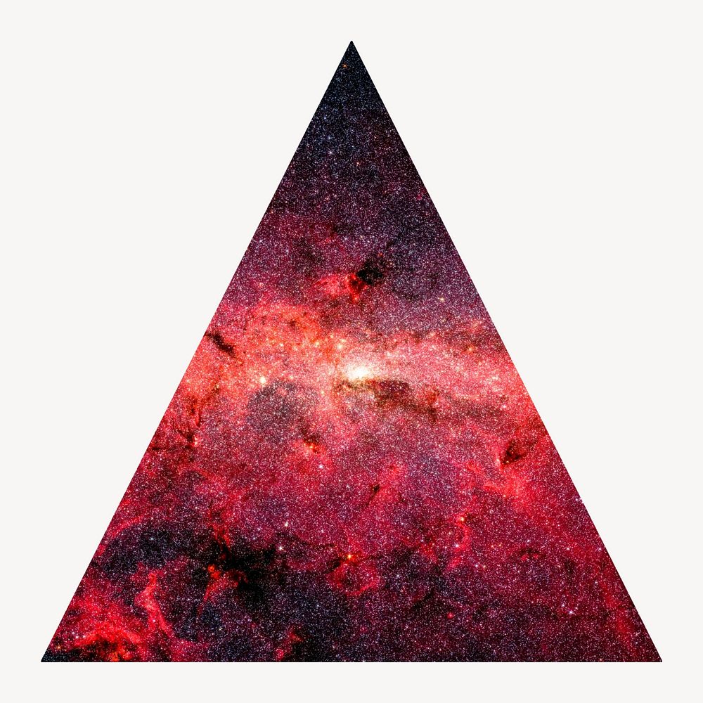 Abstract red triangle shape design