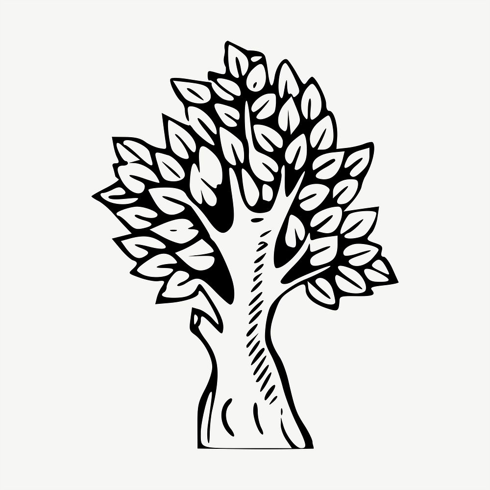 Tree clip art psd. Free public domain CC0 image.