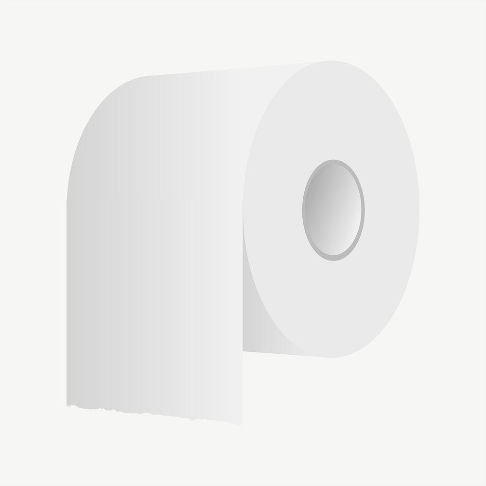 Toilet paper clip art psd. Free public domain CC0 image.