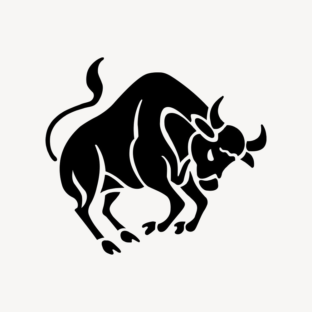 Taurus bull zodiac sign clip  art. Free public domain CC0 image. 