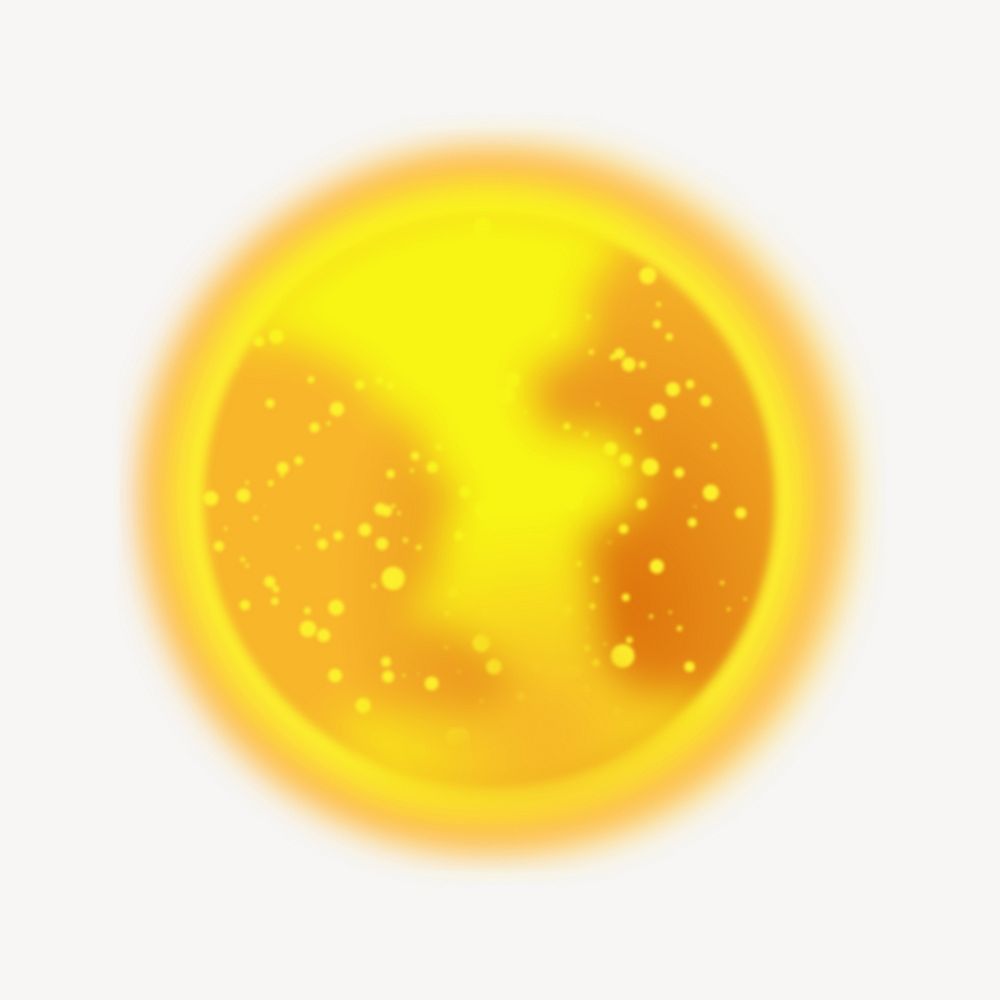 Sun clip art isolated design. Free public domain CC0 image.
