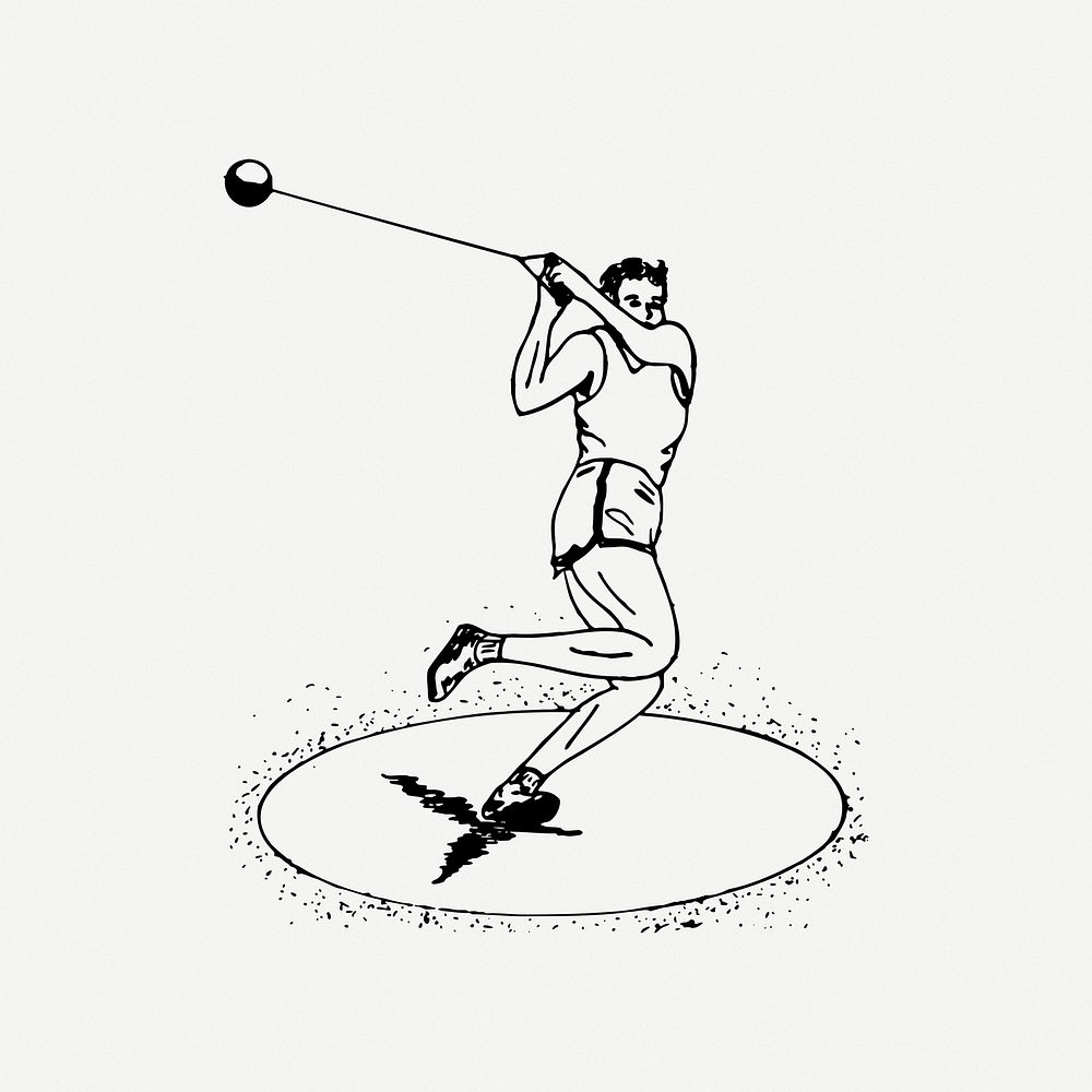 Hammer Throw clip art Free PSD rawpixel