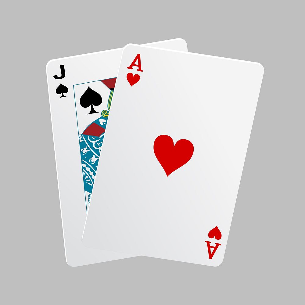 Playing card clip art. Free public domain CC0 image.