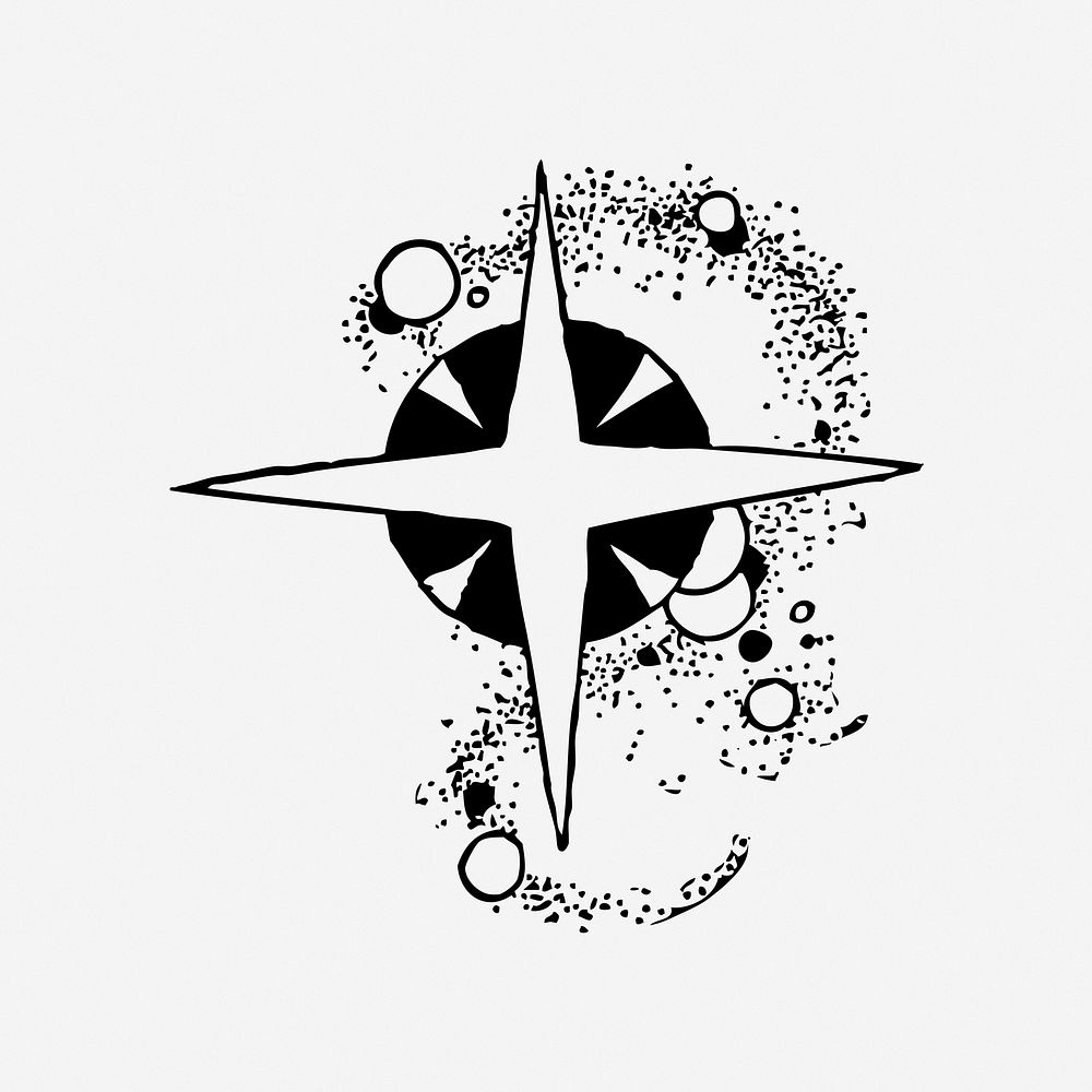 Cosmos art clipart vector. Free public domain CC0 image.