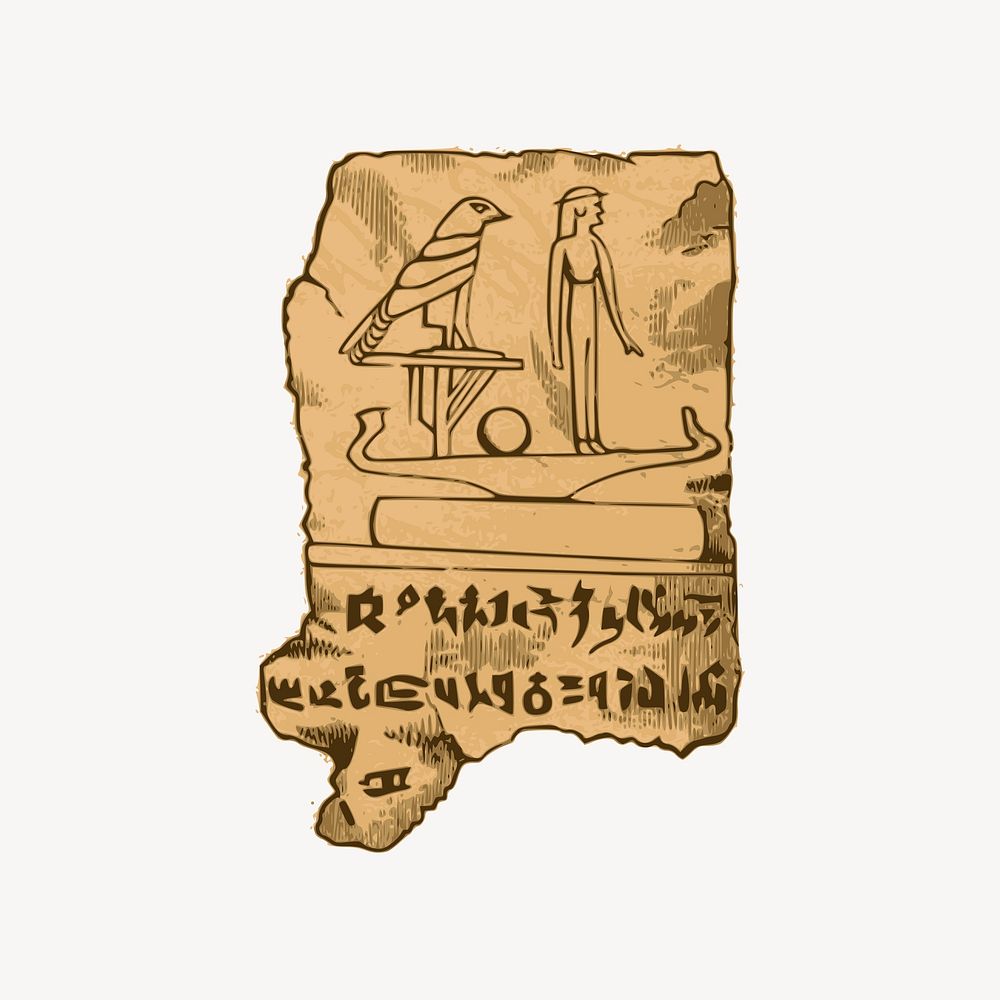 Ancient Egypt papyrus  clipart psd. Free public domain CC0 image.