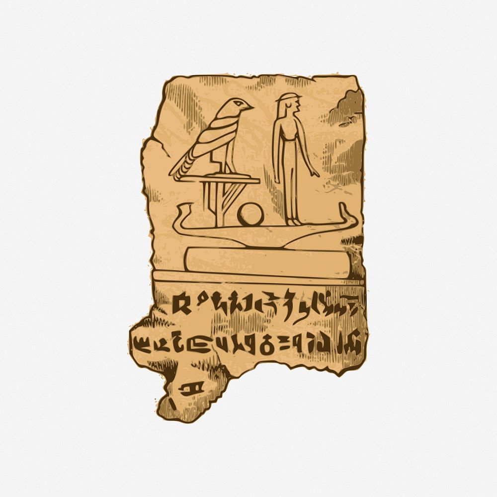 Ancient Egypt papyrus  clipart vector. Free public domain CC0 image.