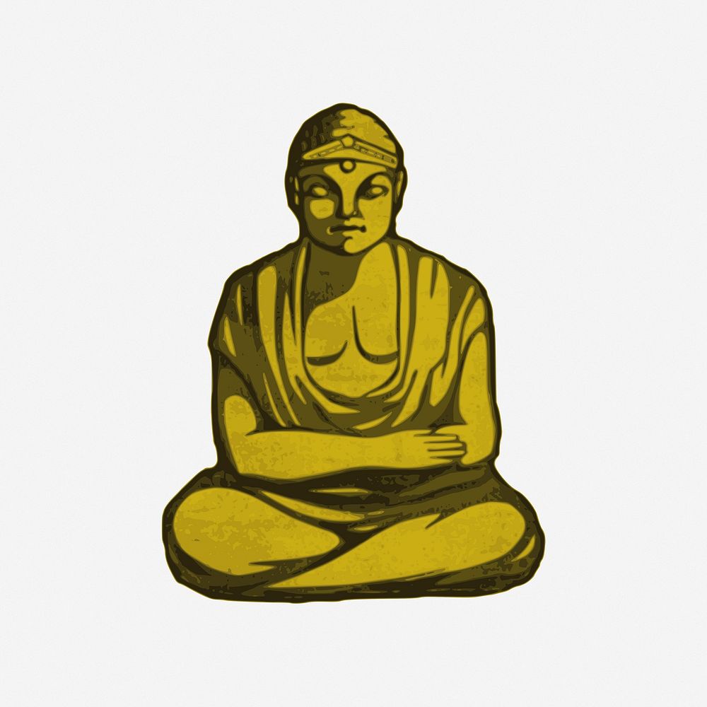 Shinto Buddha clipart vector. Free public domain CC0 image.