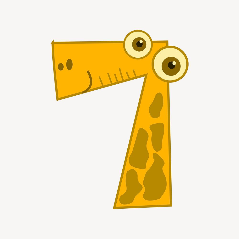 Giraffe clipart psd. Free public domain CC0 image.