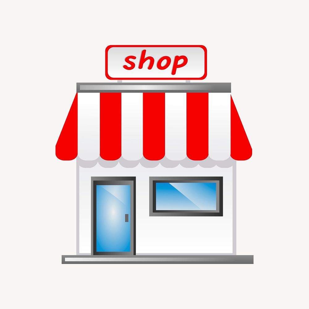 Shop illustration. Free public domain CC0 image.
