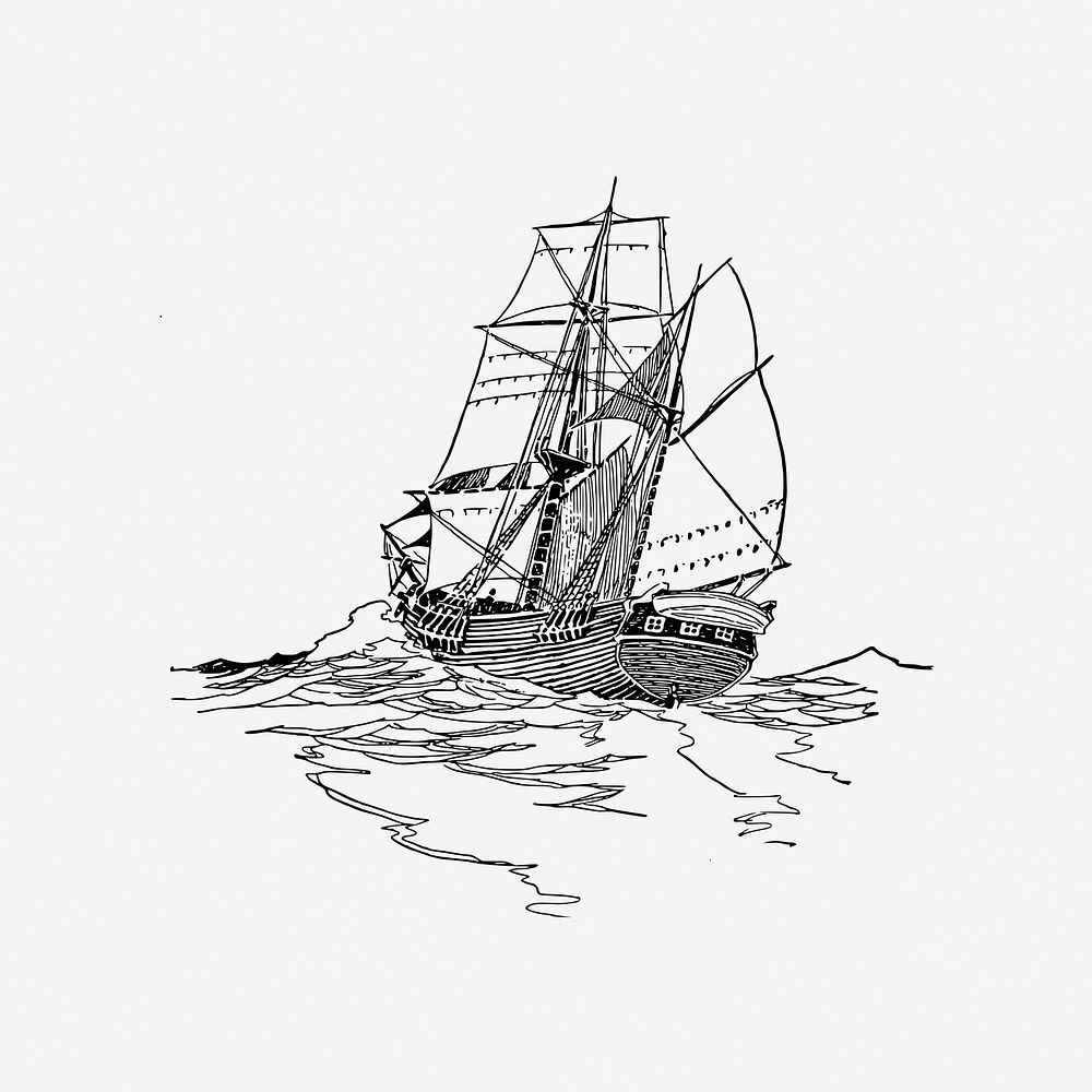 Ship clipart vector. Free public domain CC0 image.