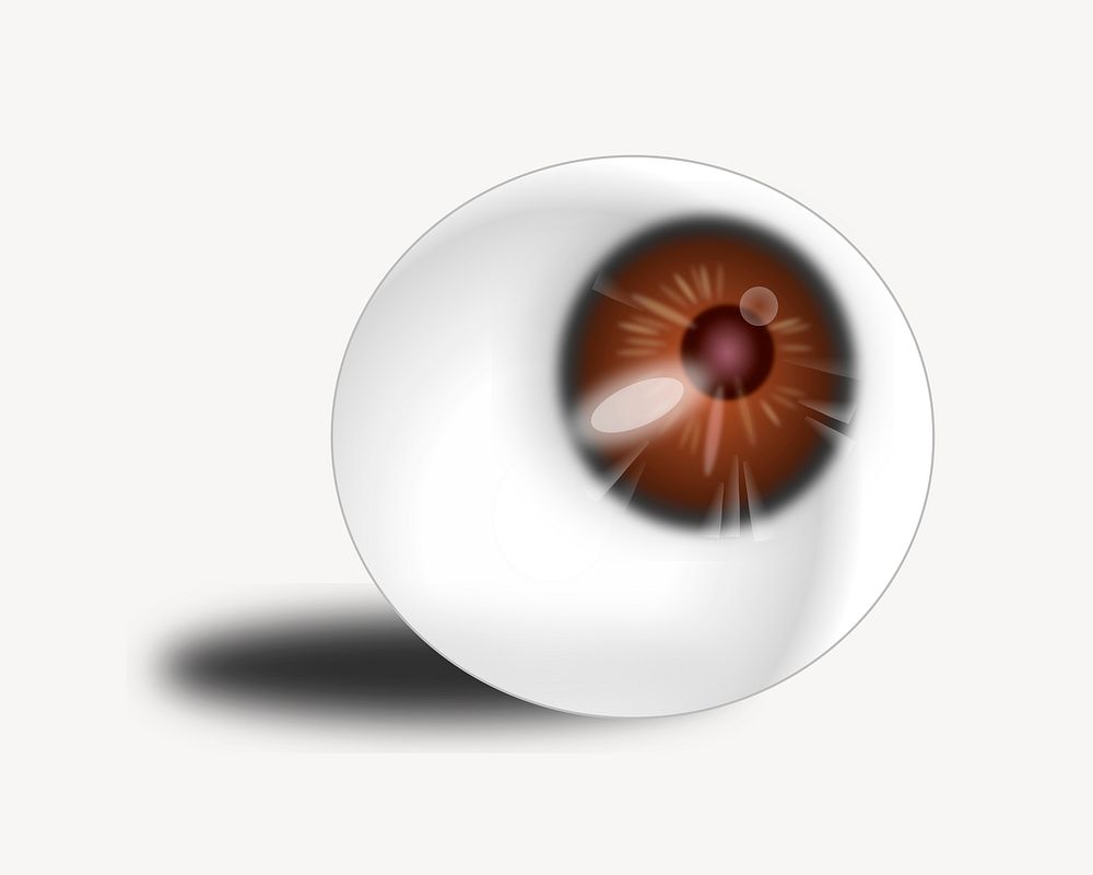 Eyeball collage element vector. Free public domain CC0 image.