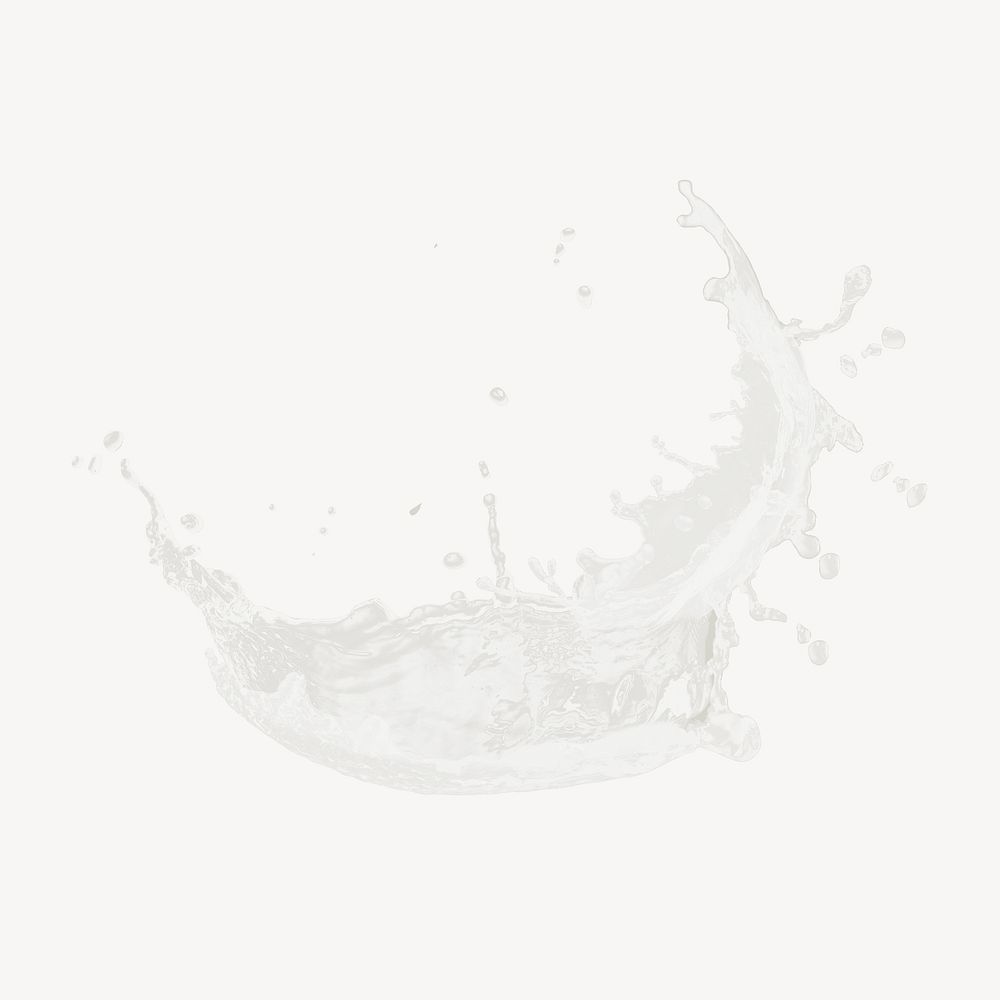 White splash image element