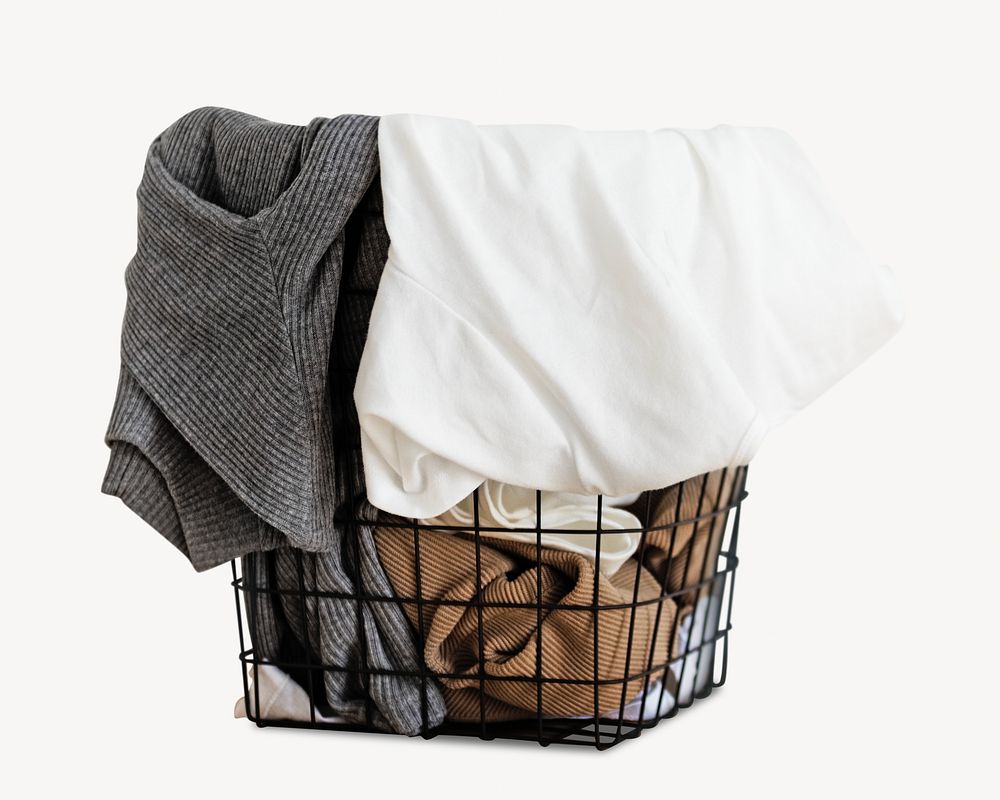 Laundry basket, isolated object
