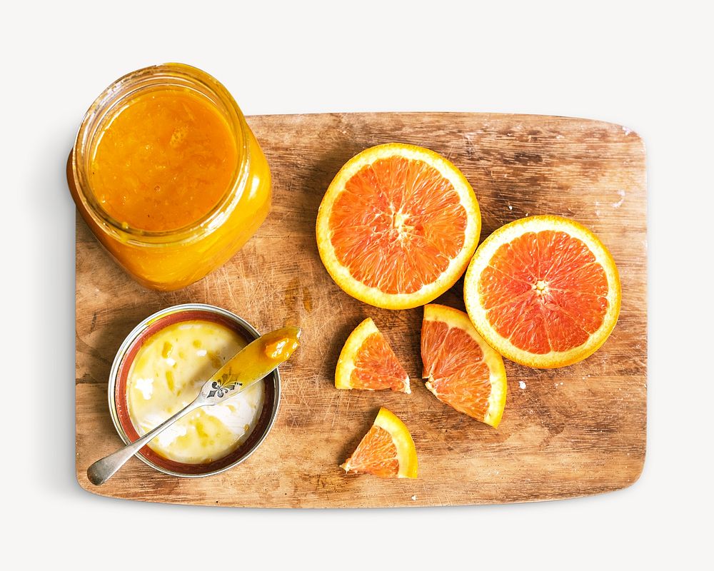 Orange jam, isolated design