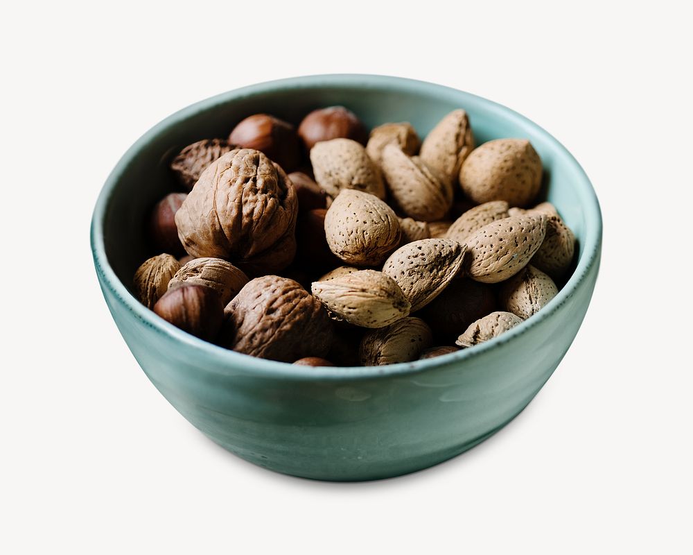 Nuts bowl, isolated design