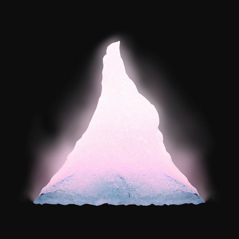 Iceberg at southeastern Iceland collage element psd