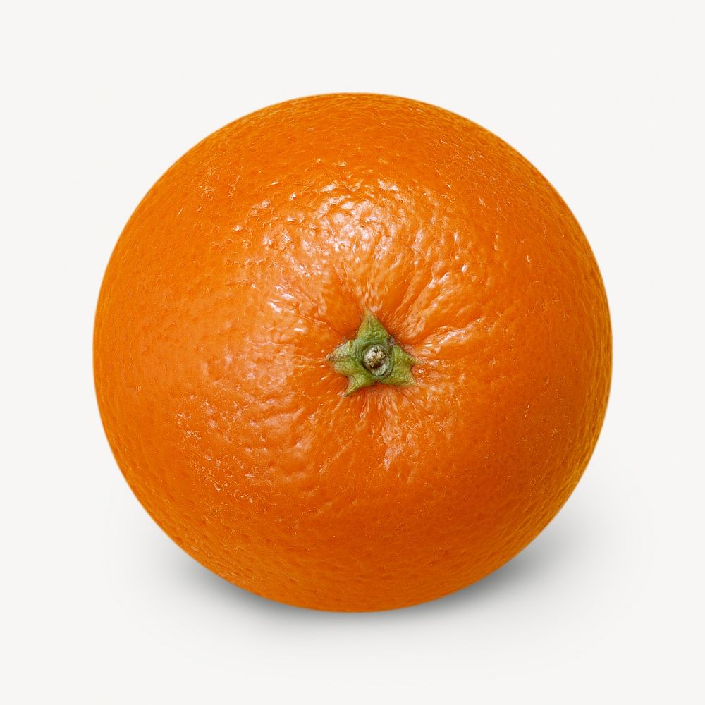 Orange fruit image on white