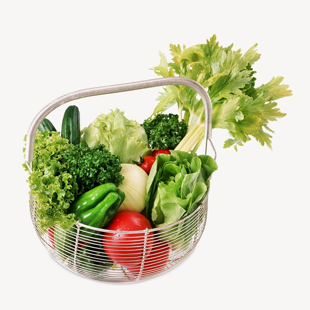 Vegetable basket, isolated design