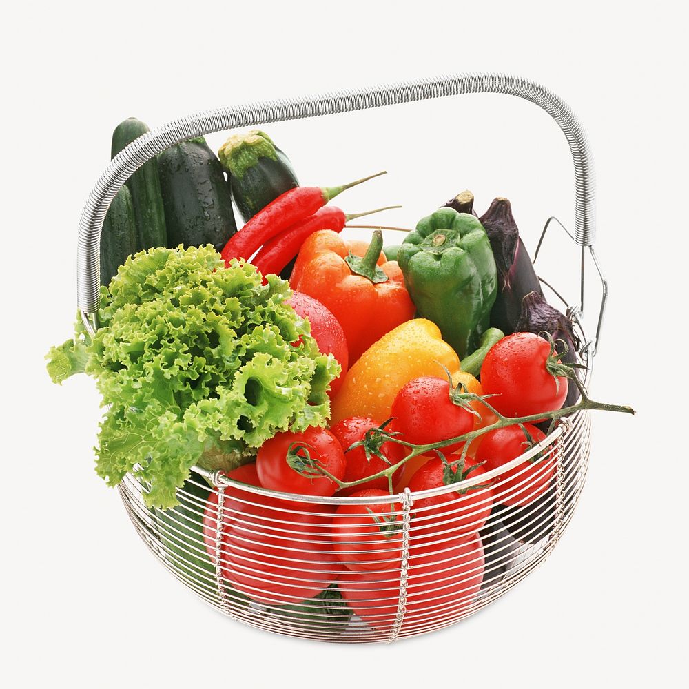 Vegetable basket, isolated design