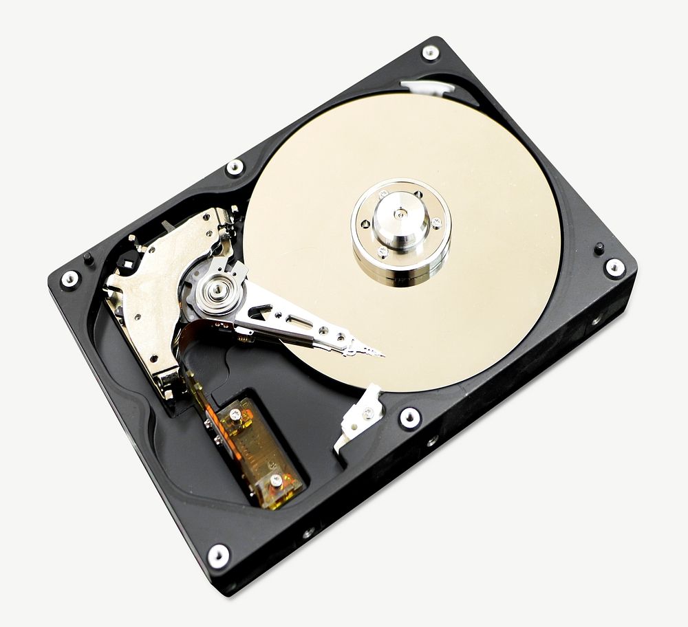 Hard disk isolated object psd
