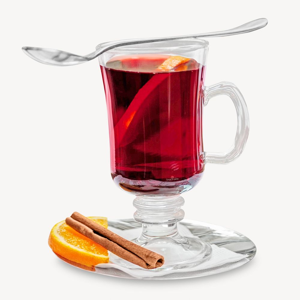 Mulled wine, isolated design
