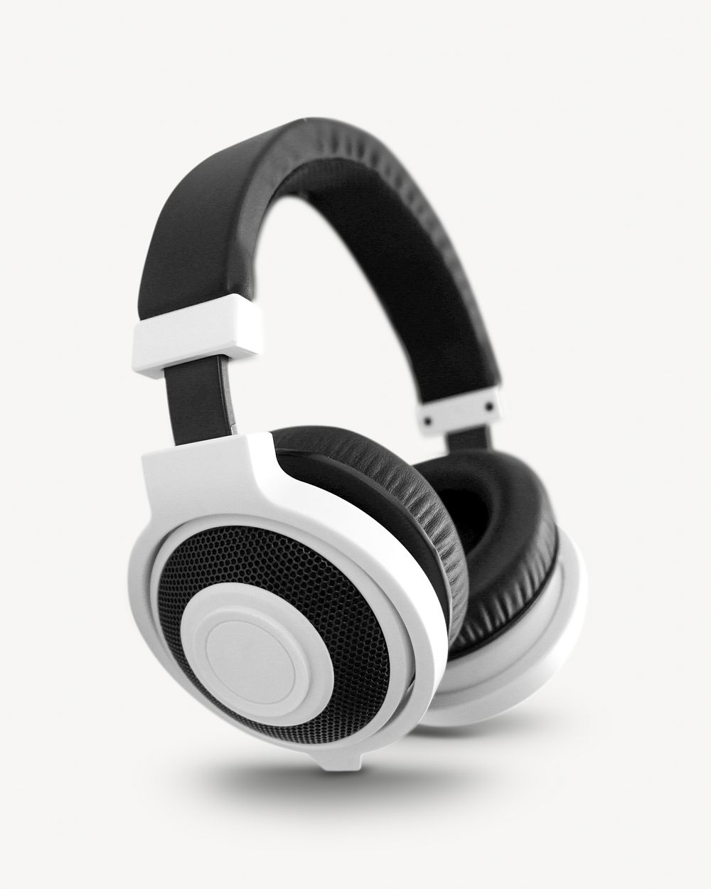 White headphones, isolated object on white