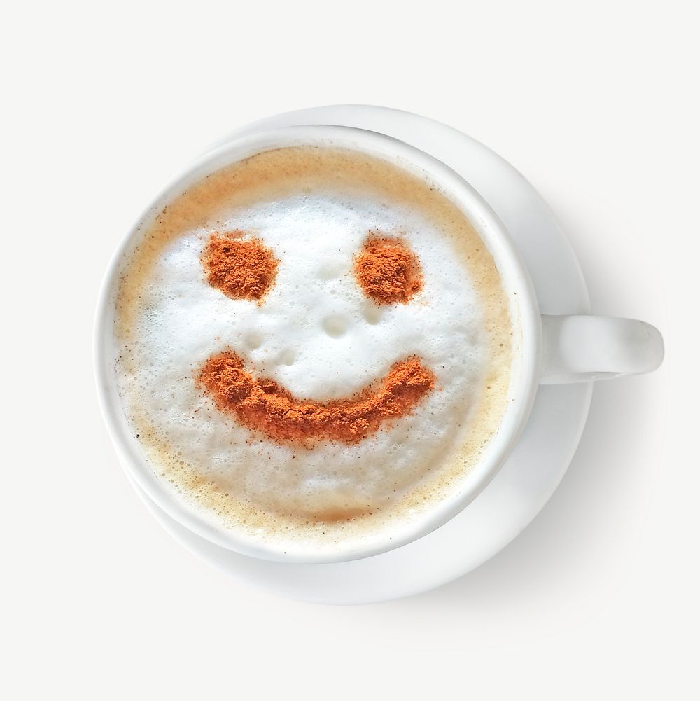 Coffee art design element psd