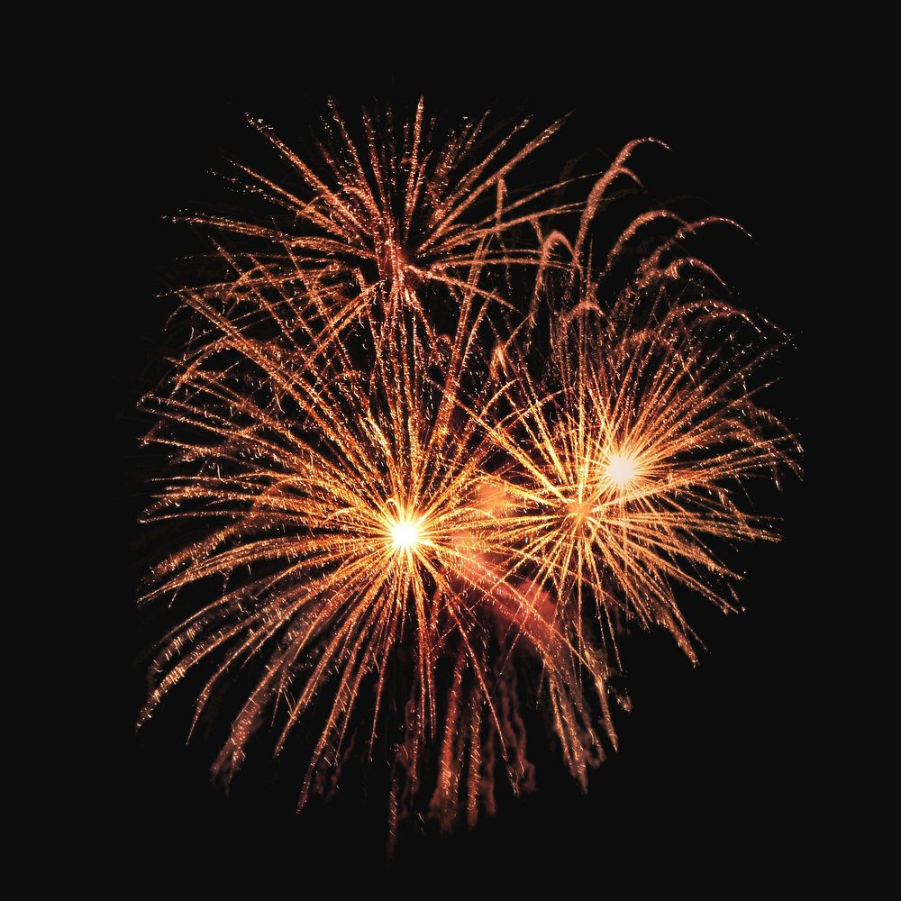Fireworks, isolated object on white