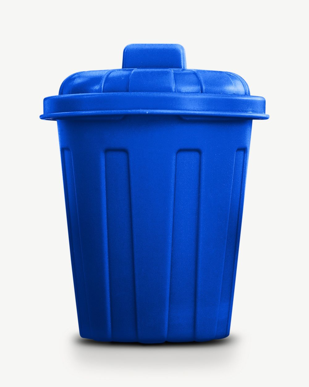 Blue garbage bin isolated graphic psd