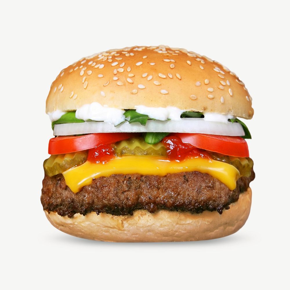 Cheeseburger fast food urban lifstyle psd