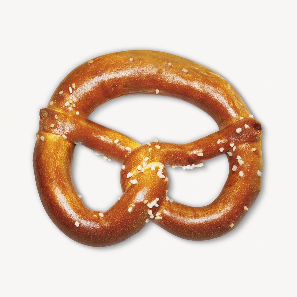 Homemade recipe pretzel  isolated object