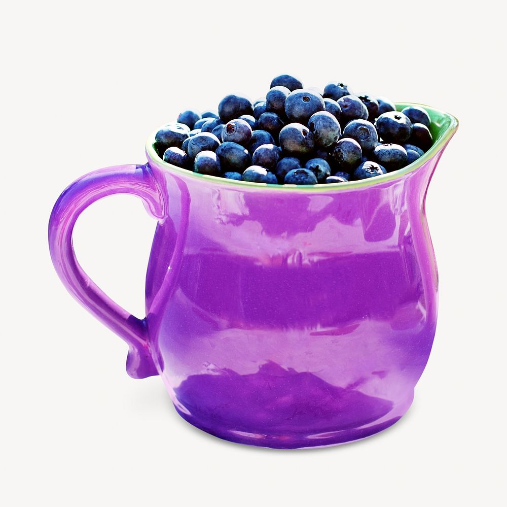 Blueberry cup, isolated design