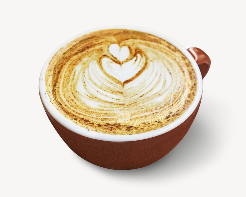 Latte coffee, isolated design