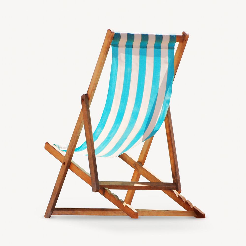 Beach chair, isolated object