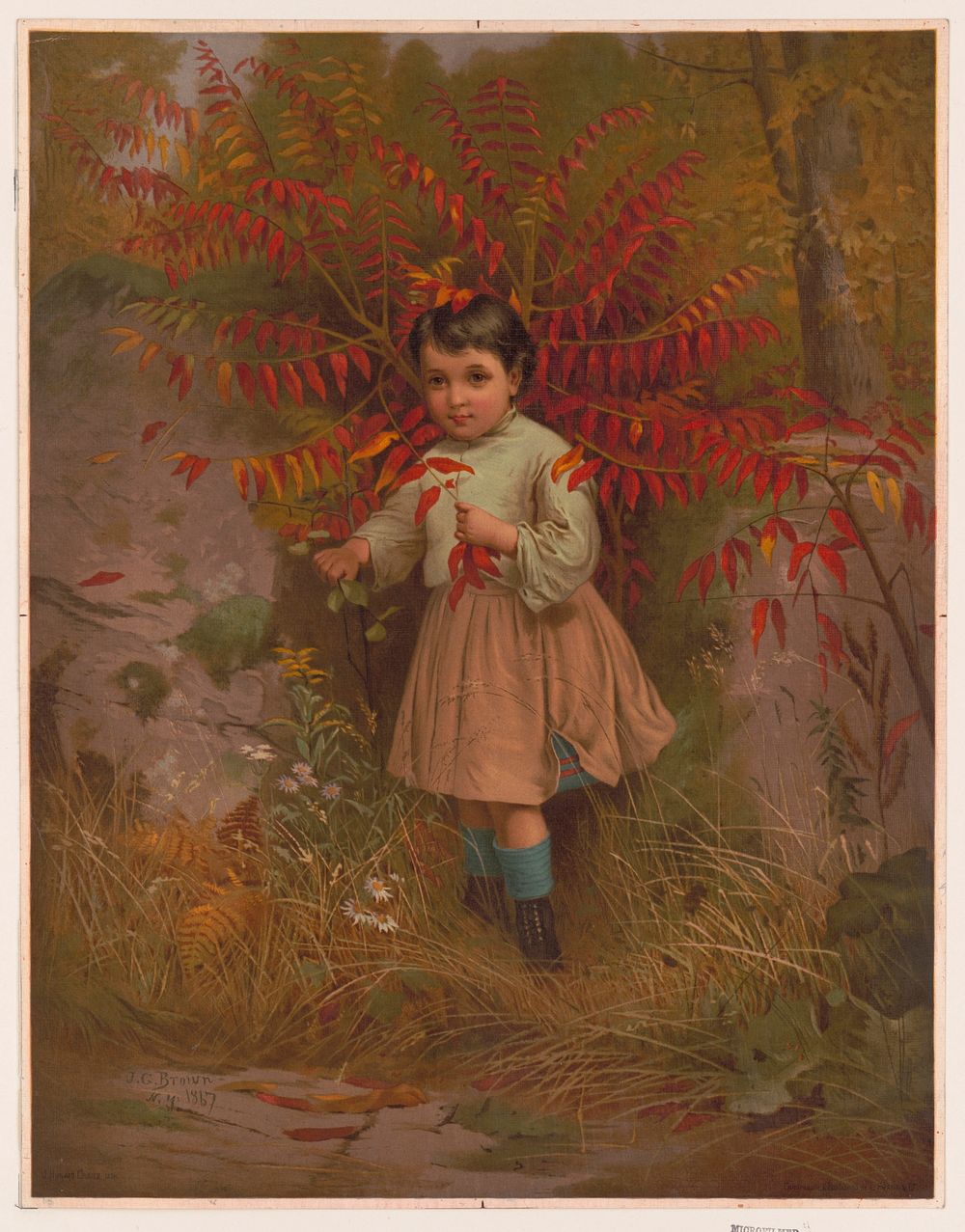 Little Bo Peep  J.G. Brown ; J. Howard Collier lith. (1867) by Brown, John George