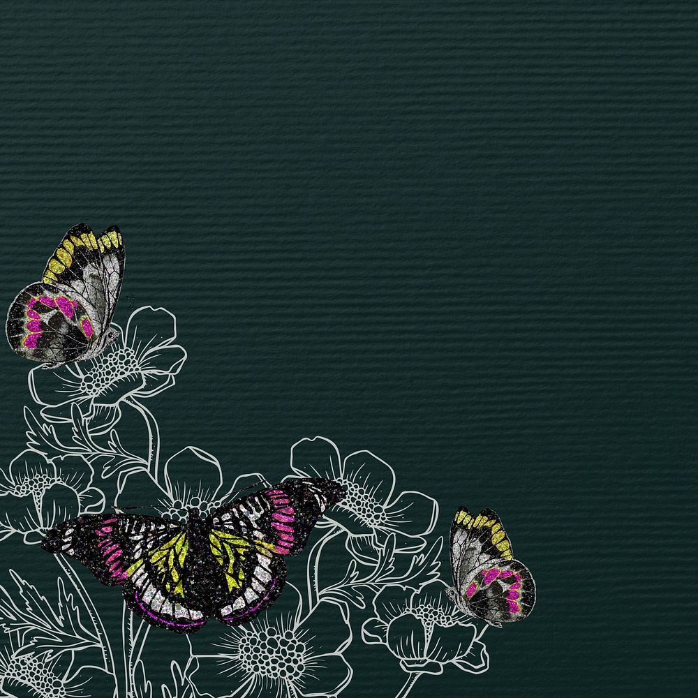 Art deco butterfly background, vintage insect illustration, remixed from the artwork of E.A. Séguy.