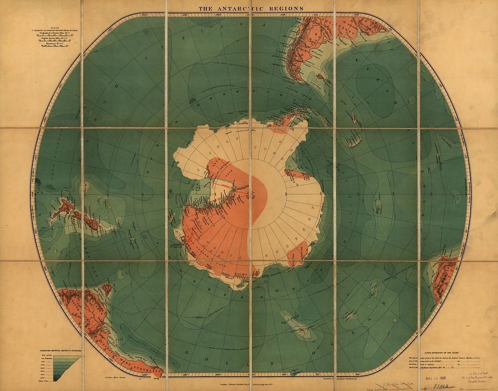 The Antarctic Regions (1900) by Edward Stanford Ltd.