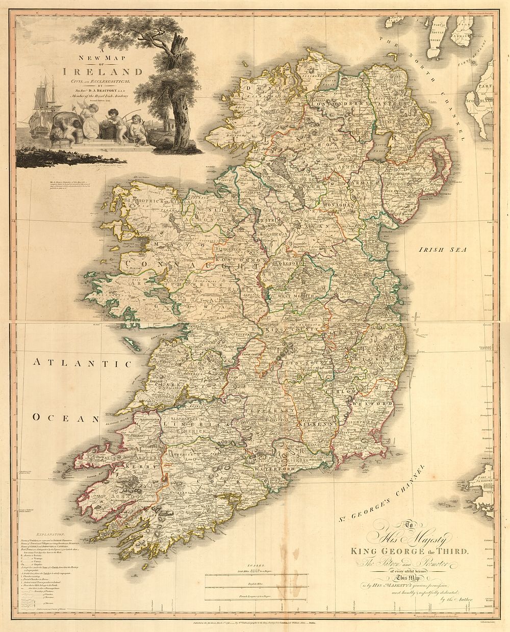 Memoir of a map of Ireland (1797) by Daniel Augustus Beaufort