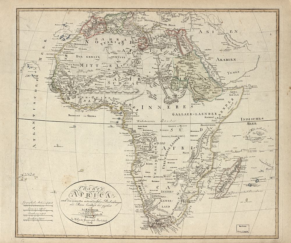Map Of Africa (1804)