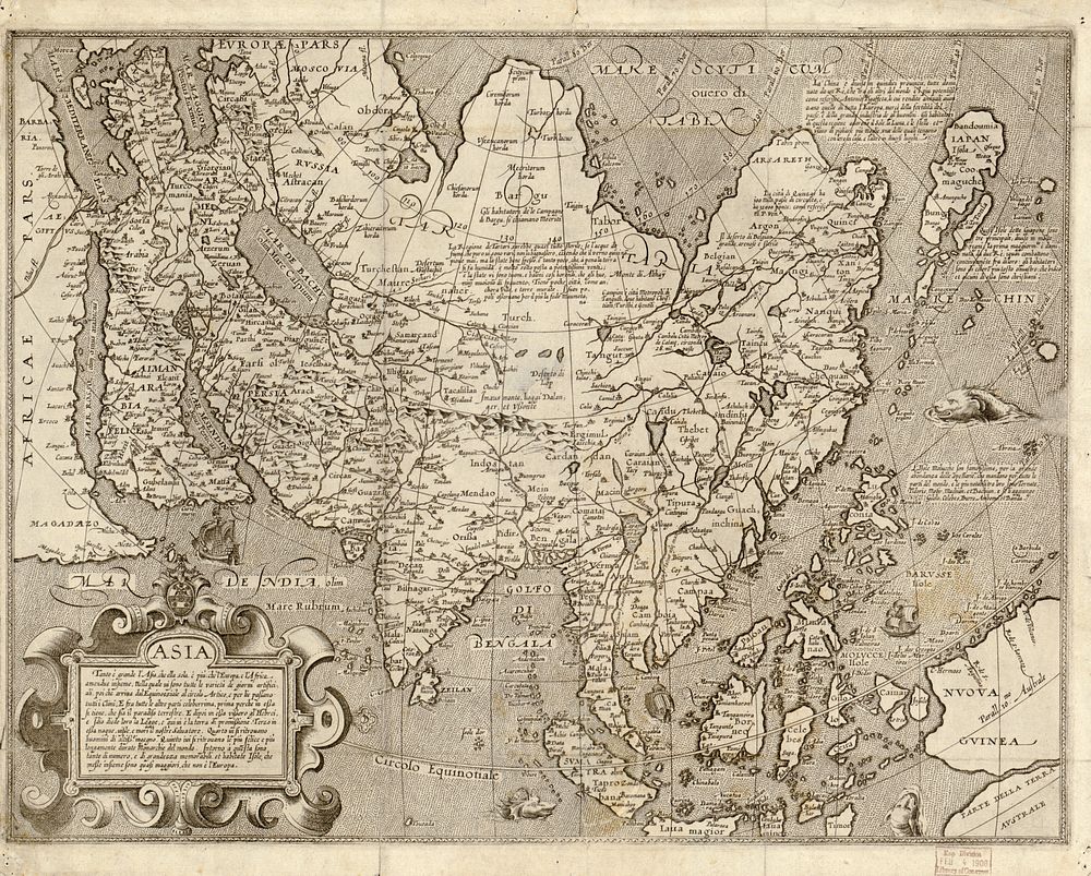 Italian Map of Asia (1600)