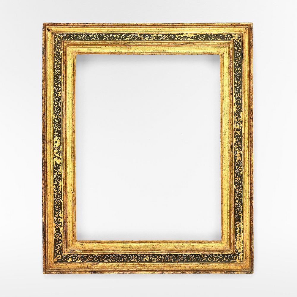 Cassetta frame (mid-16th century) golden carved wood. Original public domain image from The MET Museum. Digitally enhanced…