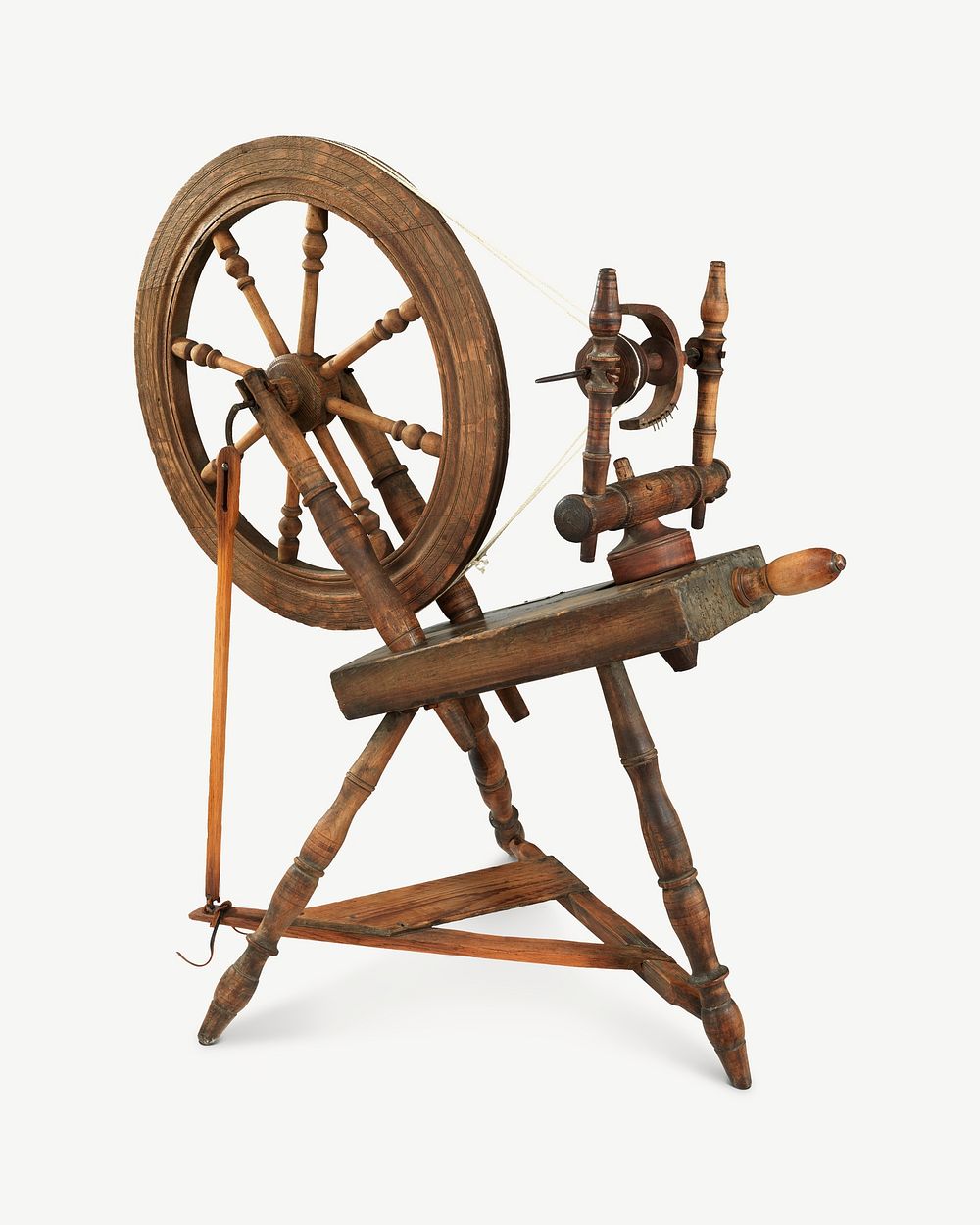 Vintage spinning wheel psd. Remixed by rawpixel.