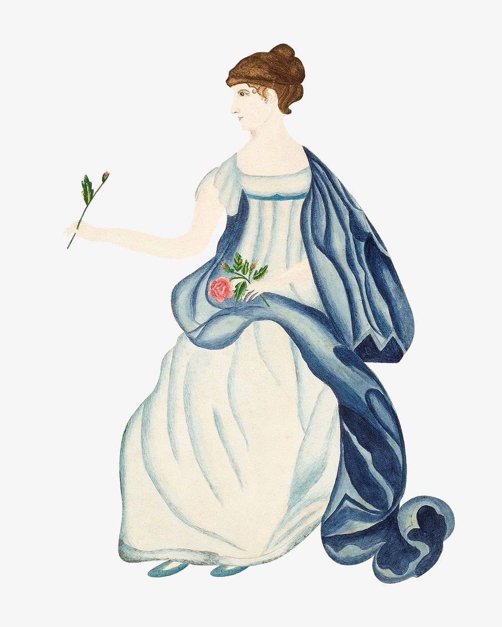 Victorian woman, vintage illustration by Sarah P. Wells. Remixed by rawpixel.