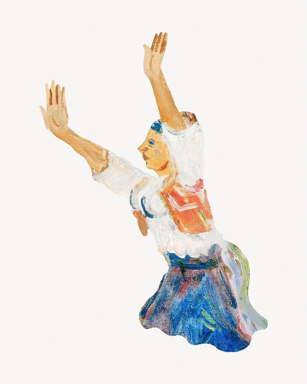 Praying woman, vintage illustration by Cyprian Majernik. Remixed by rawpixel.