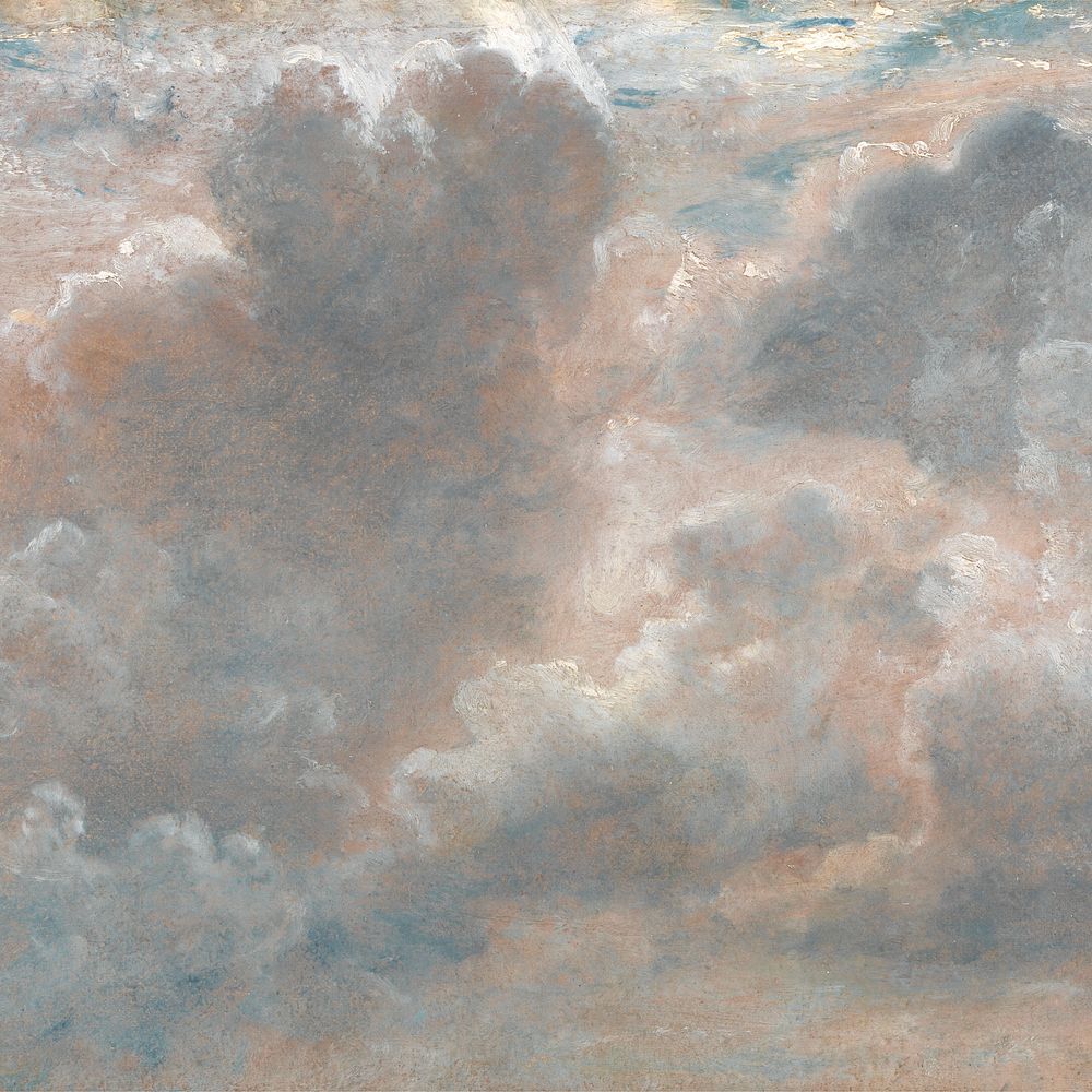 Vintage cloud sky background. Remixed by rawpixel.